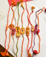Handcrafted Fabric Embroidered Rakhi