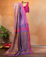 Uda Tussar Saree with Soof Hand Embroidery