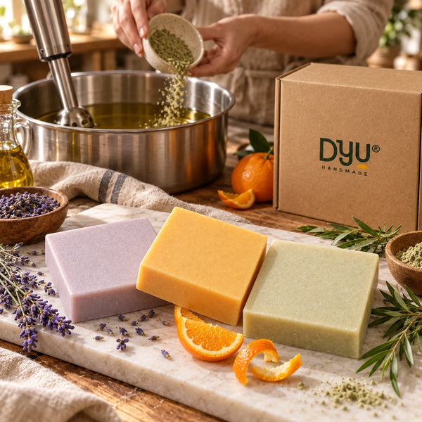 DYU Handmade Botanical Orchard Cold Process Soap Gift Set Ð Set of 3