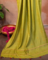 Taruni Tussar Saree with Soof Hand Embroidery