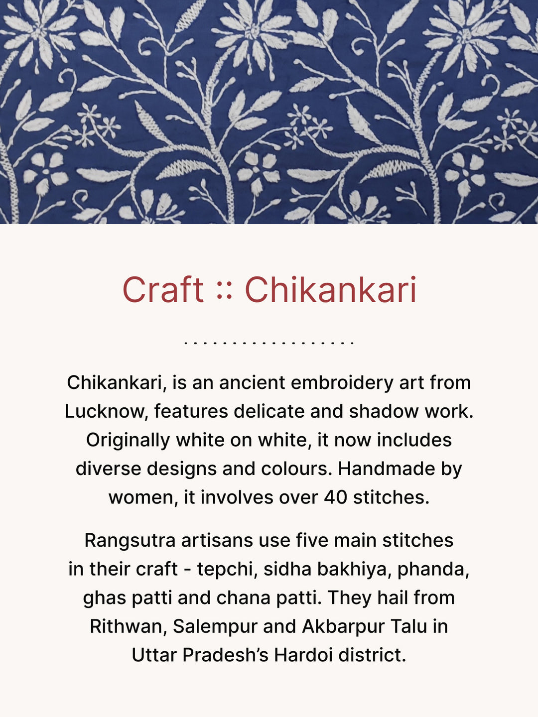 Haveli Chikankari Red Handwoven and Hand Embroidered Cotton Straight F ...