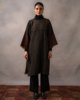 Gurez Black Stripe Handwoven Woolen Phiran