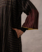 Gurez Black Stripe Handwoven Woolen Phiran