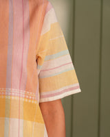 Dhwani Pastel Regular -Fit Handwoven Cotton Top