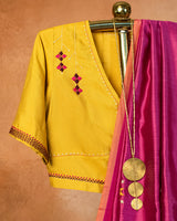 Rang Bahaar Eri Saree with Soof Hand Embroidery