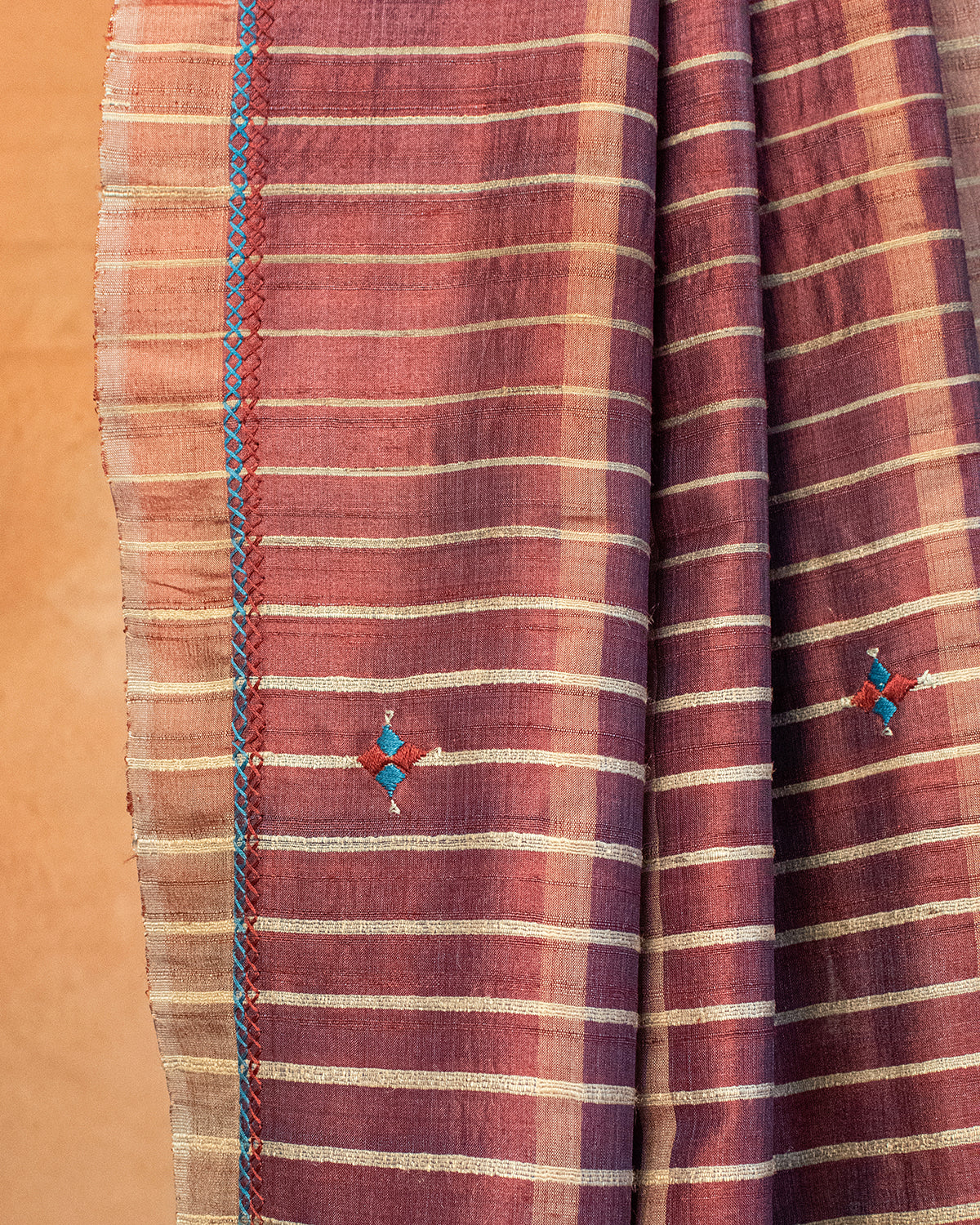 Abeeri Tussar Saree with Soof Hand Embroidery