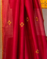 Gulnar Chanderi Saree with Soof Hand Embroidery