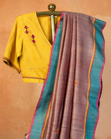 Falguni Tussar Saree with Soof Hand Embroidery