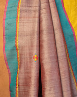 Falguni Tussar Saree with Soof Hand Embroidery