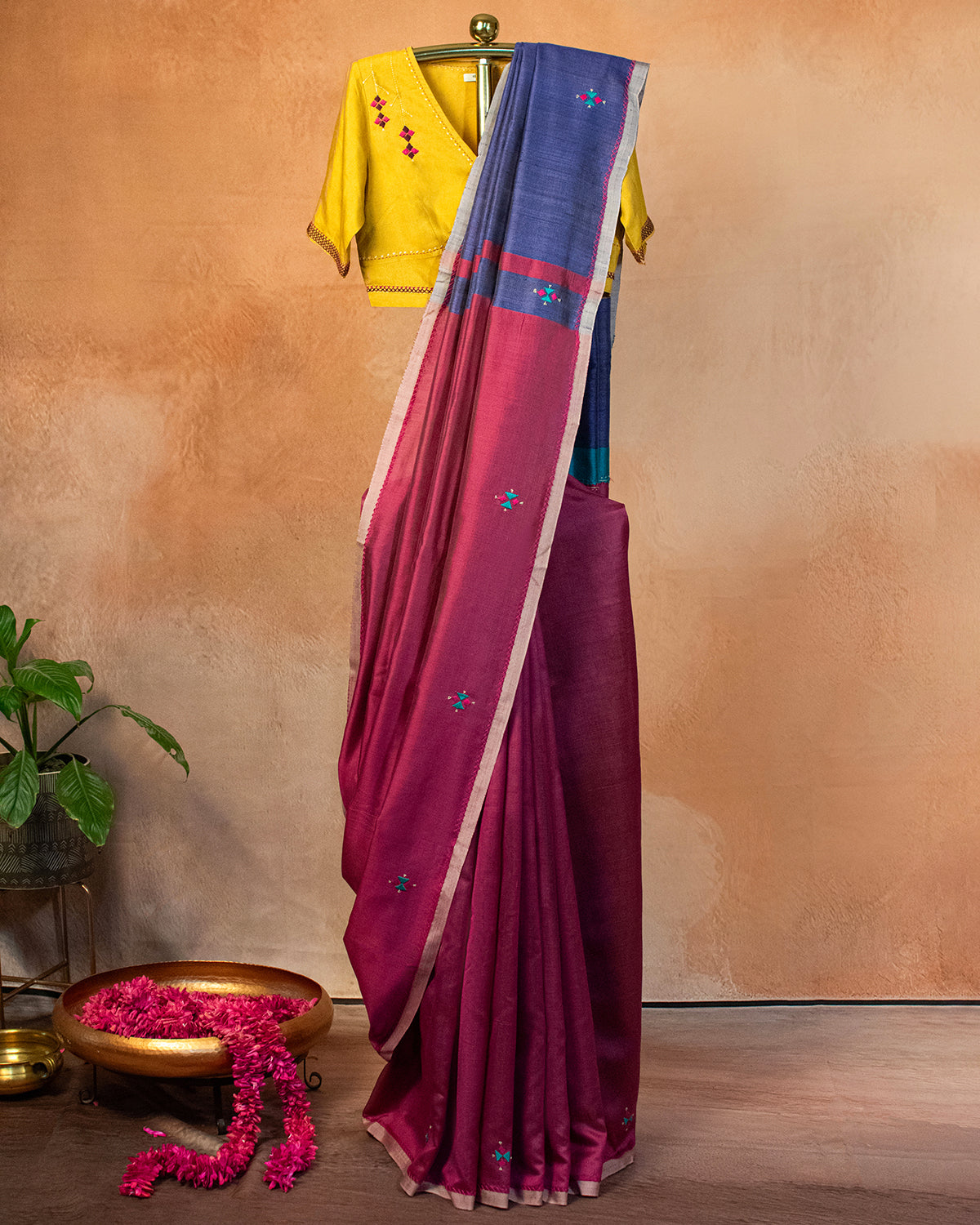 Twilight Eri Saree with Soof Hand Embroidery