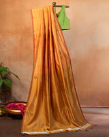 Narangi Eri Saree with Soof Hand Embroidery