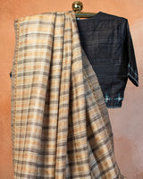 Vilu Tussar Saree with Soof Hand Embroidery