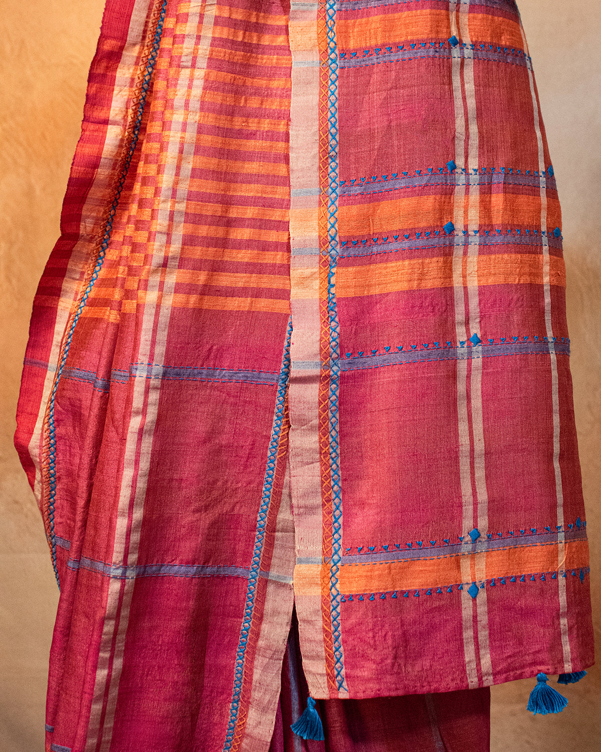 Navrang Tussar Saree with Soof Hand Embroidery
