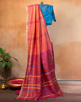 Navrang Tussar Saree with Soof Hand Embroidery