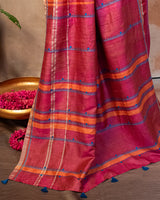 Navrang Tussar Saree with Soof Hand Embroidery