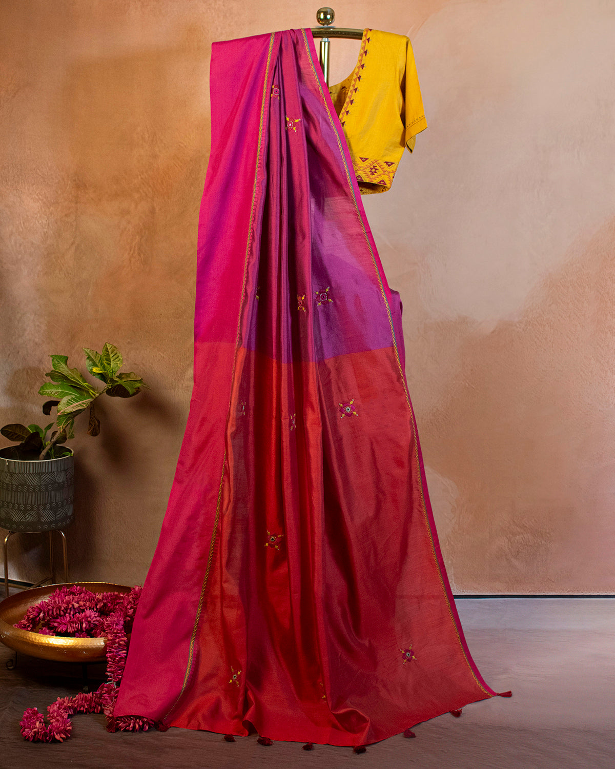 Twilight Eri Saree with Soof Hand Embroidery