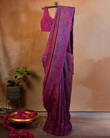 Ooda Tussar Saree with Soof Hand Embroidery