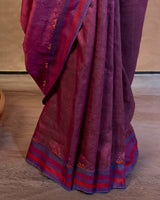 Ooda Tussar Saree with Soof Hand Embroidery
