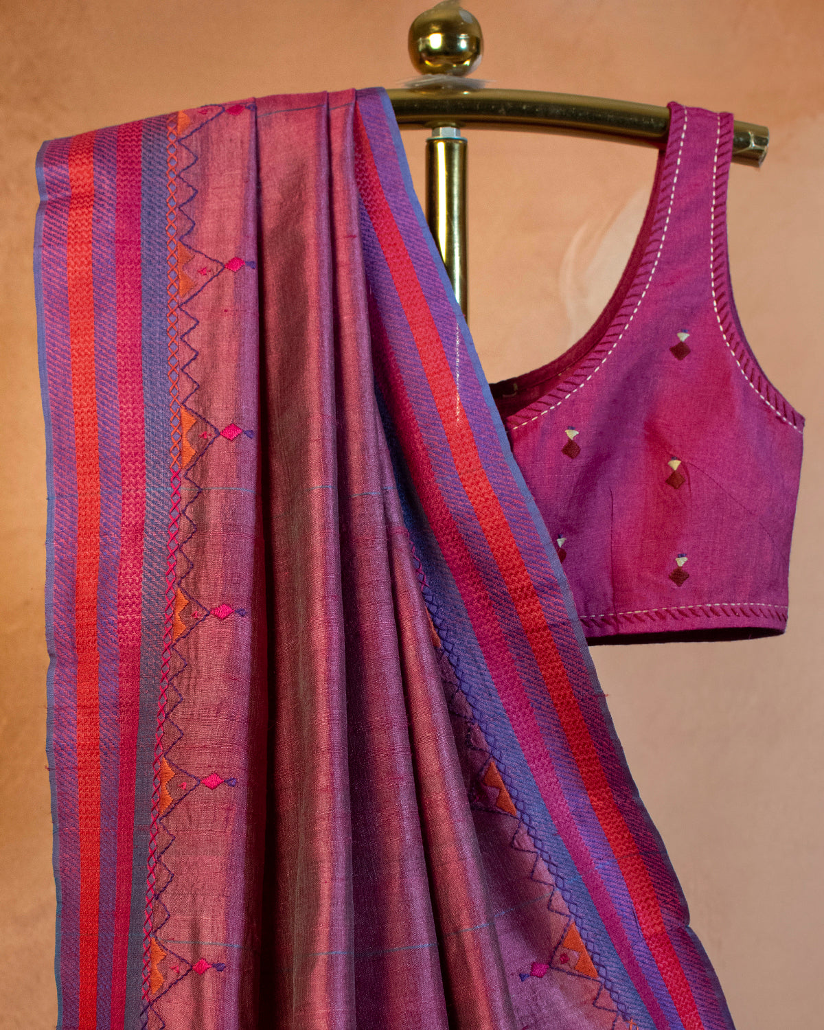 Ooda Tussar Saree with Soof Hand Embroidery