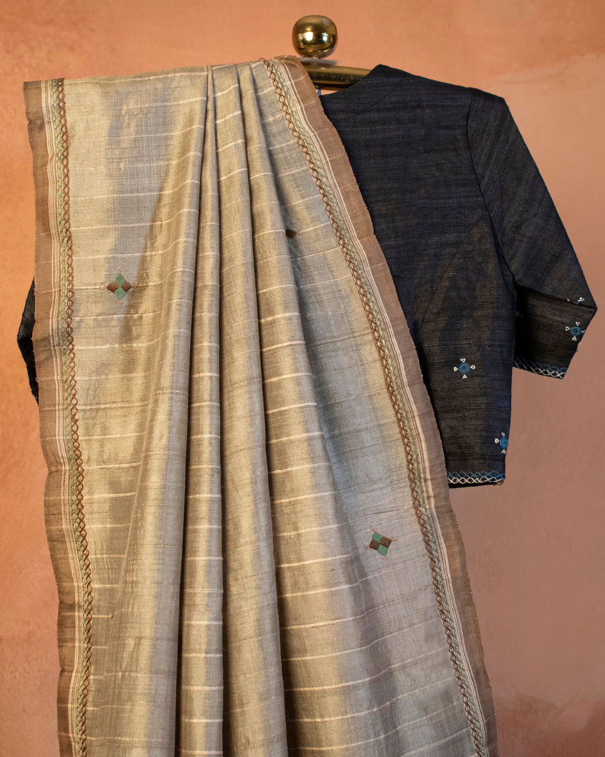 Maati Tussar Saree with Soof Hand Embroidery