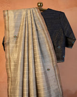 Maati Tussar Saree with Soof Hand Embroidery