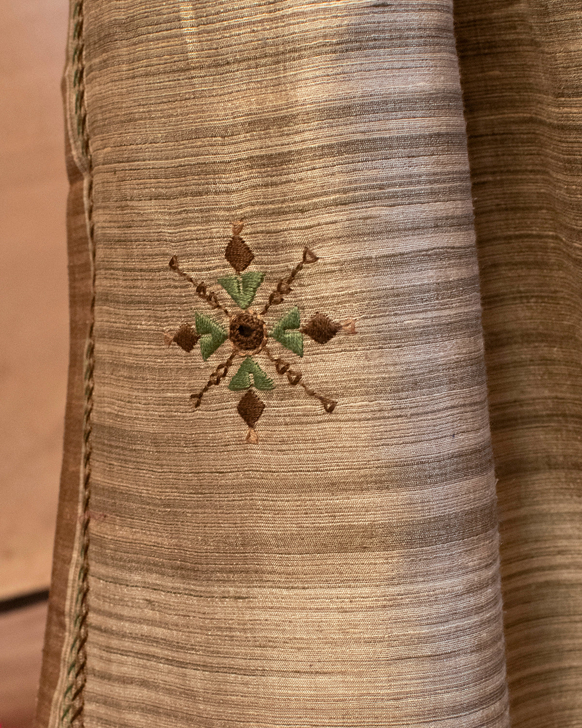 Maati Tussar Saree with Soof Hand Embroidery