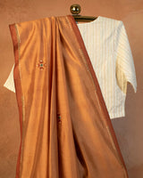 Kesar Eri Saree with Soof Hand Embroidery