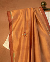 Kesar Eri Saree with Soof Hand Embroidery