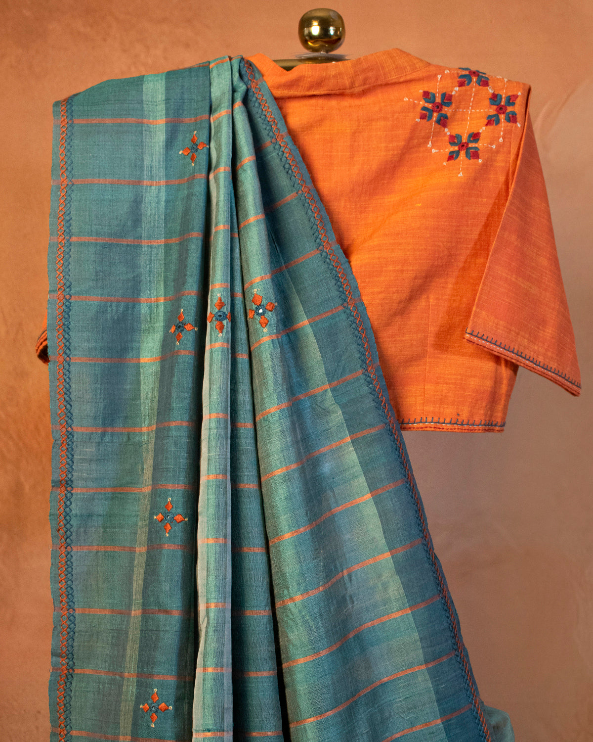 Mayur Pankh Tussar Saree with Soof Hand Embroidery