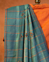 Mayur Pankh Tussar Saree with Soof Hand Embroidery