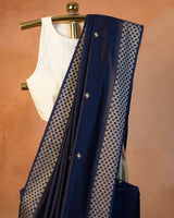 Indigo Eri Saree with Soof Hand Embroidery