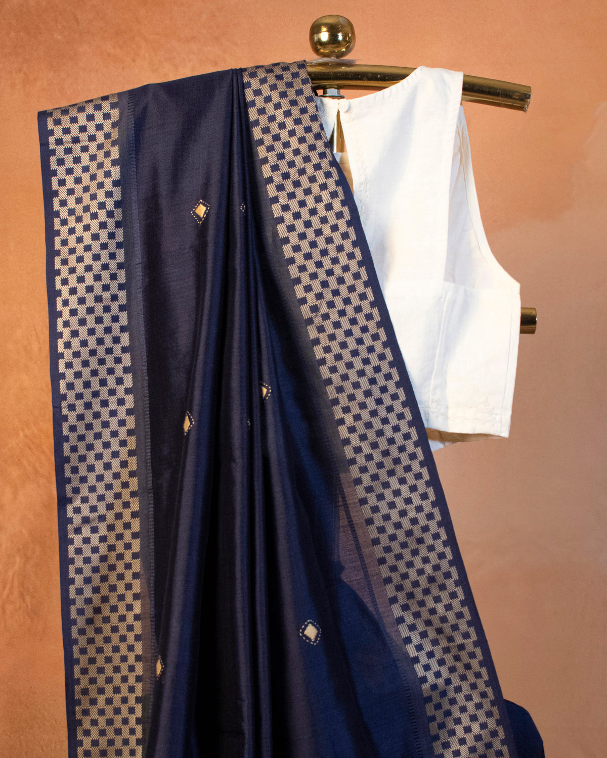 Indigo Eri Saree with Soof Hand Embroidery