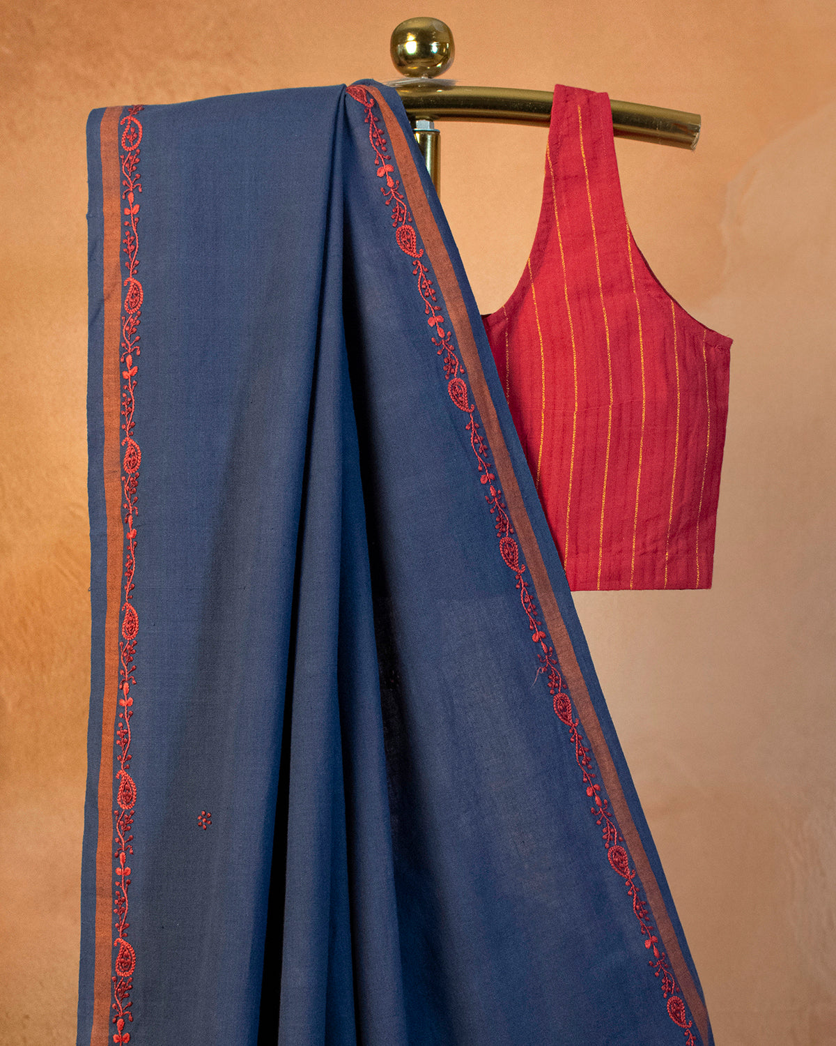 Neelima Cotton Saree with Hand Embroidery