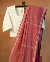 Gulaal Cotton Saree with Hand Embroidery