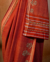 Santari Cotton Saree with Hand Embroidery