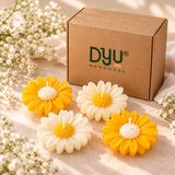 DYU Handmade Handcrafted Daisy Soy Wax Candle Gift Set Ð Set of 4