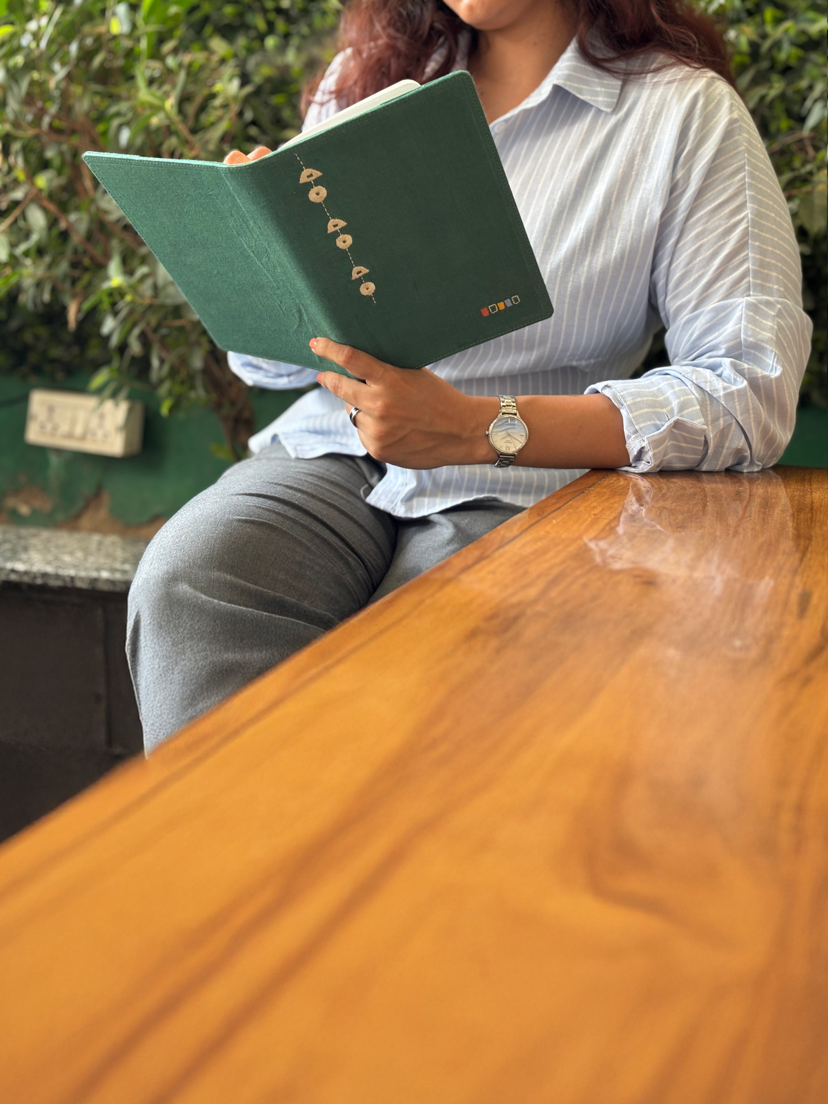 Nivara Diary Cover - Dark Green