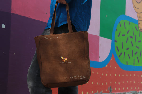 Karvaan Tote Bag (Large) -  Brown
