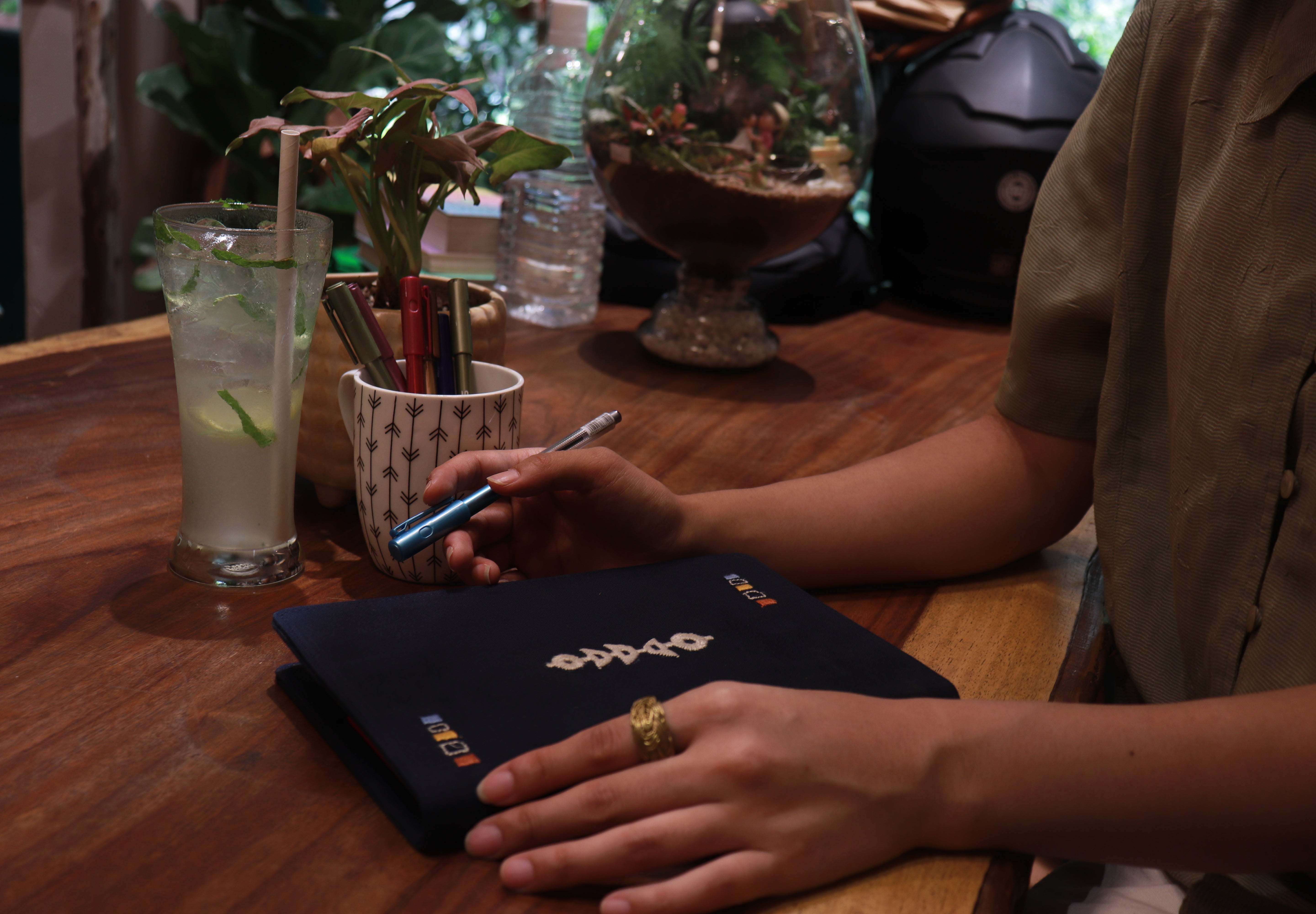 Nivara Diary Cover - Navy Blue
