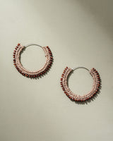 WHE Hand Crochet Jute and Bead Hoops