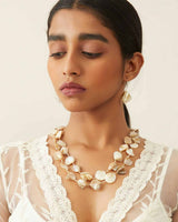 WHE Sea Secrets 'Pebble' Mother of Pearl Earrings