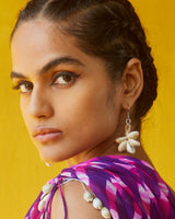 WHE Handmade Cowry Jute Earrings