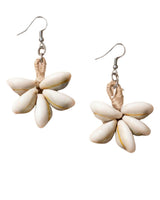 WHE Handmade Cowry Jute Earrings