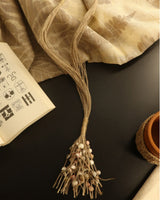 WHE Lariat Jute And Seashell Necklace