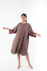 Pardis Grey Chikankari Boxy Kurta Cum Dress