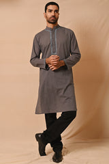 Ronav Chikankari Embroidered Long Kurta