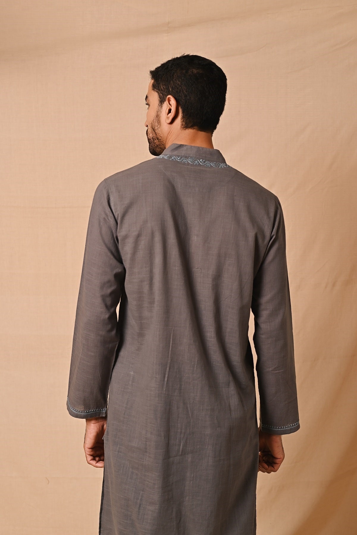 Ronav Chikankari Embroidered Long Kurta