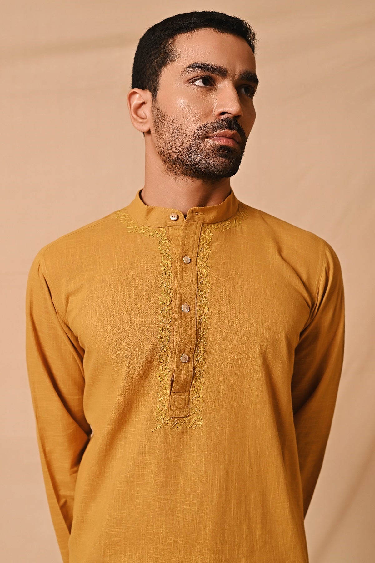 Ronav Chikankari Embroidered Long Kurta