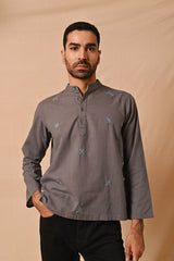 Ronav  Chikankari Allover Embroidered  Short Kurta