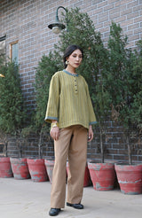 Wular Handwoven Woolen Olive Full Sleeve Pheran